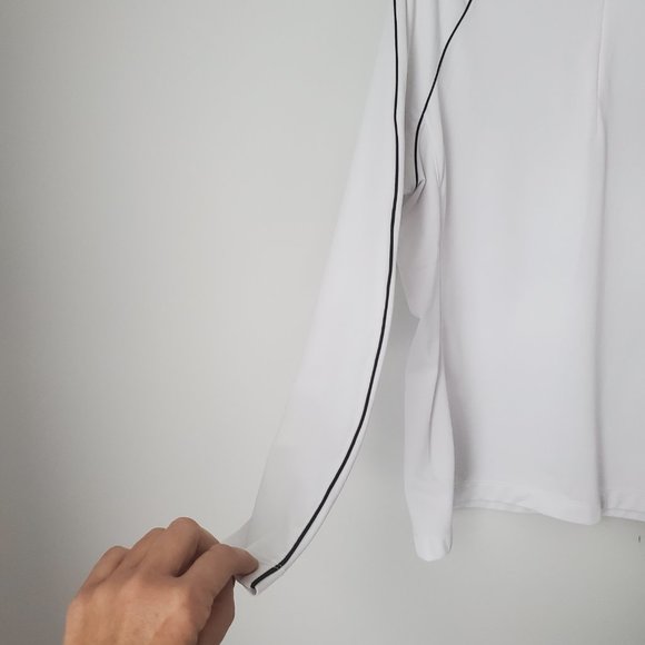 LOPEZ Women's Long Sleeve Golf Shirt Zip Up Pullover Performance Activewear MED - Picture 4 of 8